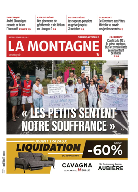 Cover of La Montagne (Clermont-Metropole)