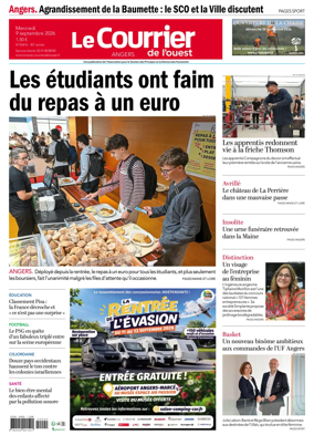 Cover of Le Courrier de l’Ouest (Angers)