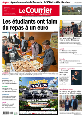 Cover of Le Courrier de l’Ouest (Nord Anjou)