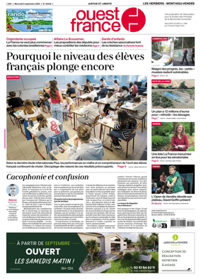 Cover of Ouest France (Les Herbiers / Montaigu)