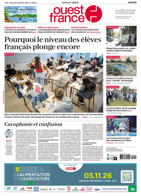 Cover of Ouest France (Nantes)