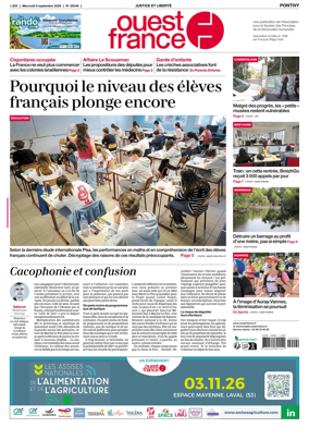 Cover of Ouest France (Pontivy)
