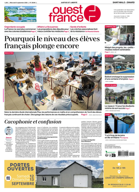 Cover of Ouest France (Saint-Malo)