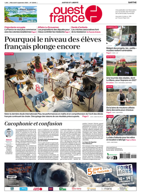 Cover of Ouest France (Sarthe)