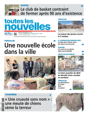 Cover of Toutes les Nouvelles (Versailles / Saint-Quentin-en-Yvelines)