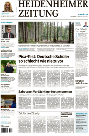 Cover of Heidenheimer Zeitung
