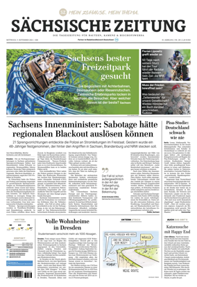 Cover of Sachsische Zeitung (Bautzen Kamenz & Bischofswerda)