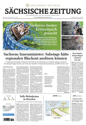 Cover of Sachsische Zeitung (Lobau-Zittau)