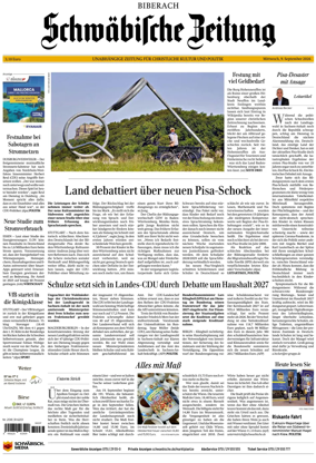 Cover of Schwabische Zeitung (Biberach)