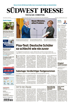 Cover of SUDWEST PRESSE - Neckar-Chronik