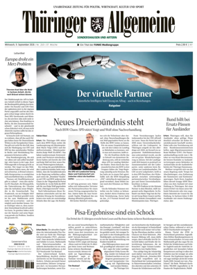 Cover of Thuringer Allgemeine (Sonderhausen und Artern)