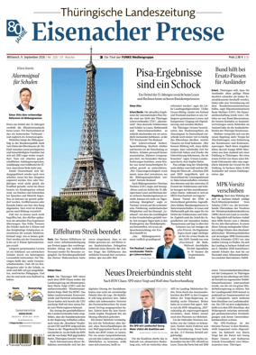 Cover of Thuringische Landeszeitung (Eisenach)