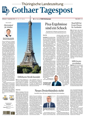 Cover of Thuringische Landeszeitung (Gotha)