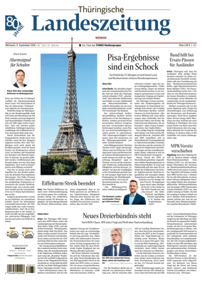 Cover of Thuringische Landeszeitung (Weimar)