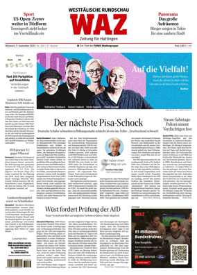 Cover of Westdeutsche Allgemeine Zeitung (Hattingen)