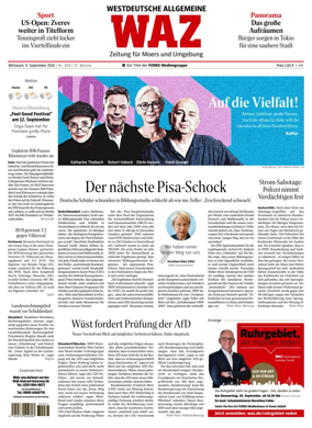 Cover of Westdeutsche Allgemeine Zeitung (Moers)