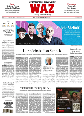 Cover of Westdeutsche Allgemeine Zeitung (Velbert)