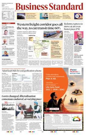 Cover of Business Standard