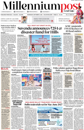Cover of Millennium Post (Kolkata)