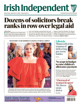 Cover of Irish Independent