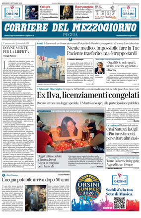 Cover of Corriere del Mezzogiorno (Puglia)