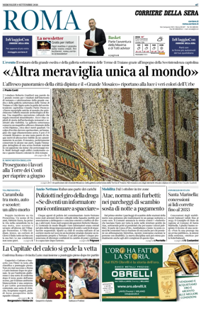 Cover of Corriere della Sera (Roma)