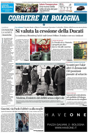 Cover of Corriere di Bologna