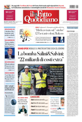 Cover of Il Fatto Quotidiano