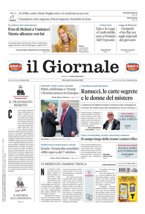 Cover of Il Giornale (Italy)