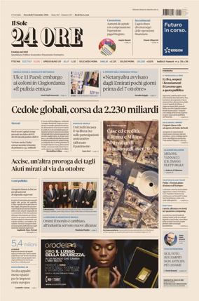 Cover of Il Sole 24 Ore