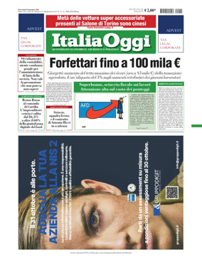 Cover of ItaliaOggi