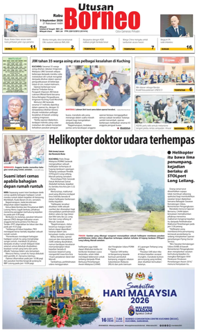 Cover of Utusan Borneo (Sarawak)