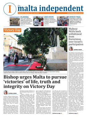 Cover of Malta Independent