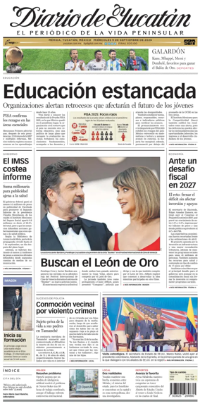 Cover of Diario de Yucatan