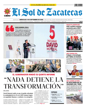 Cover of El Sol de Zacatecas