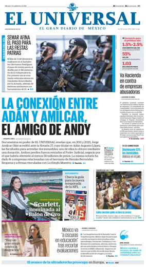Cover of El Universal