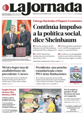 Cover of La Jornada