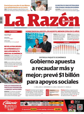 Cover of La Razon de Mexico