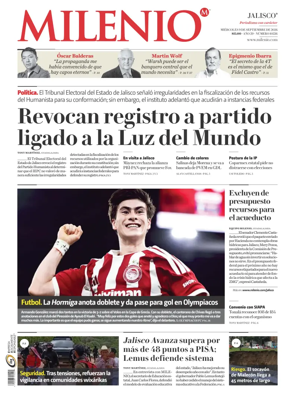 Cover of Milenio Jalisco