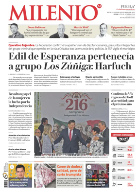 Cover of Milenio Puebla