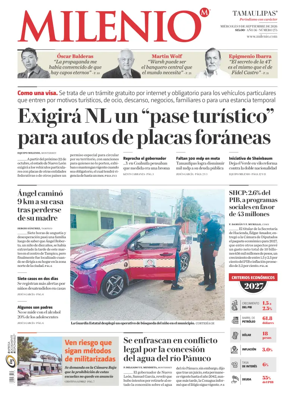 Cover of Milenio Tamaulipas