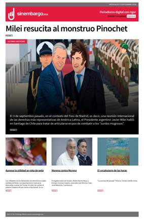 Cover of Sin Embargo Opinion