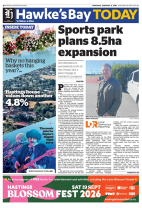Cover of Hawke's Bay Today