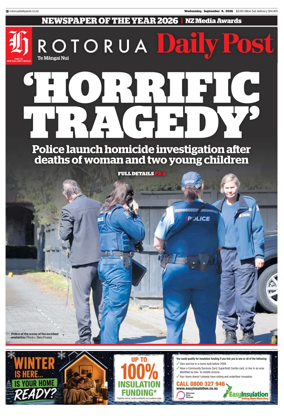 Cover of Rotorua Daily Post