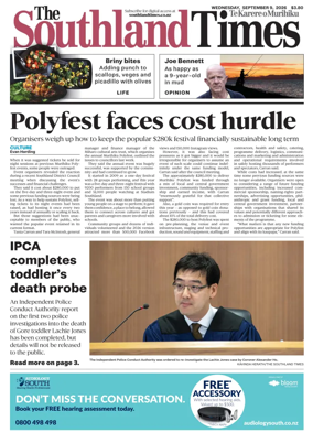 Cover of The Southland Times