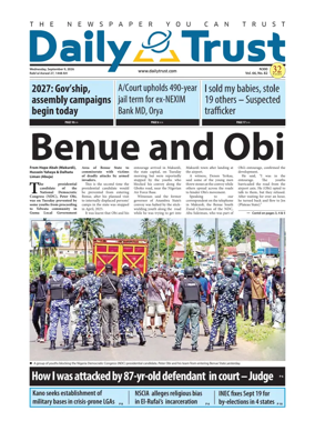 Cover of Daily Trust