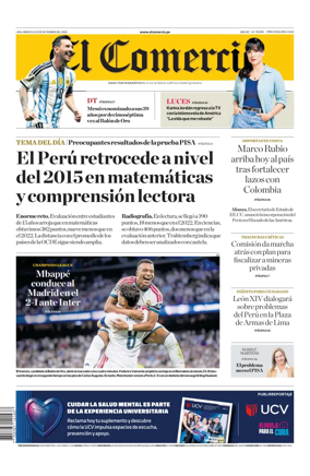 Cover of Diario El Comercio