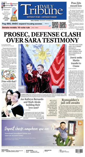 Cover of Daily Tribune (Philippines)