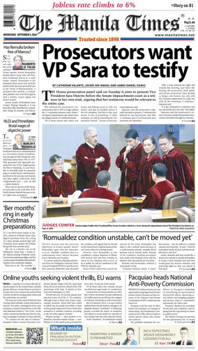 Cover of The Manila Times