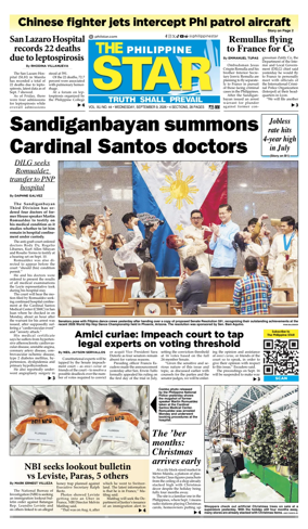 Cover of The Philippine Star